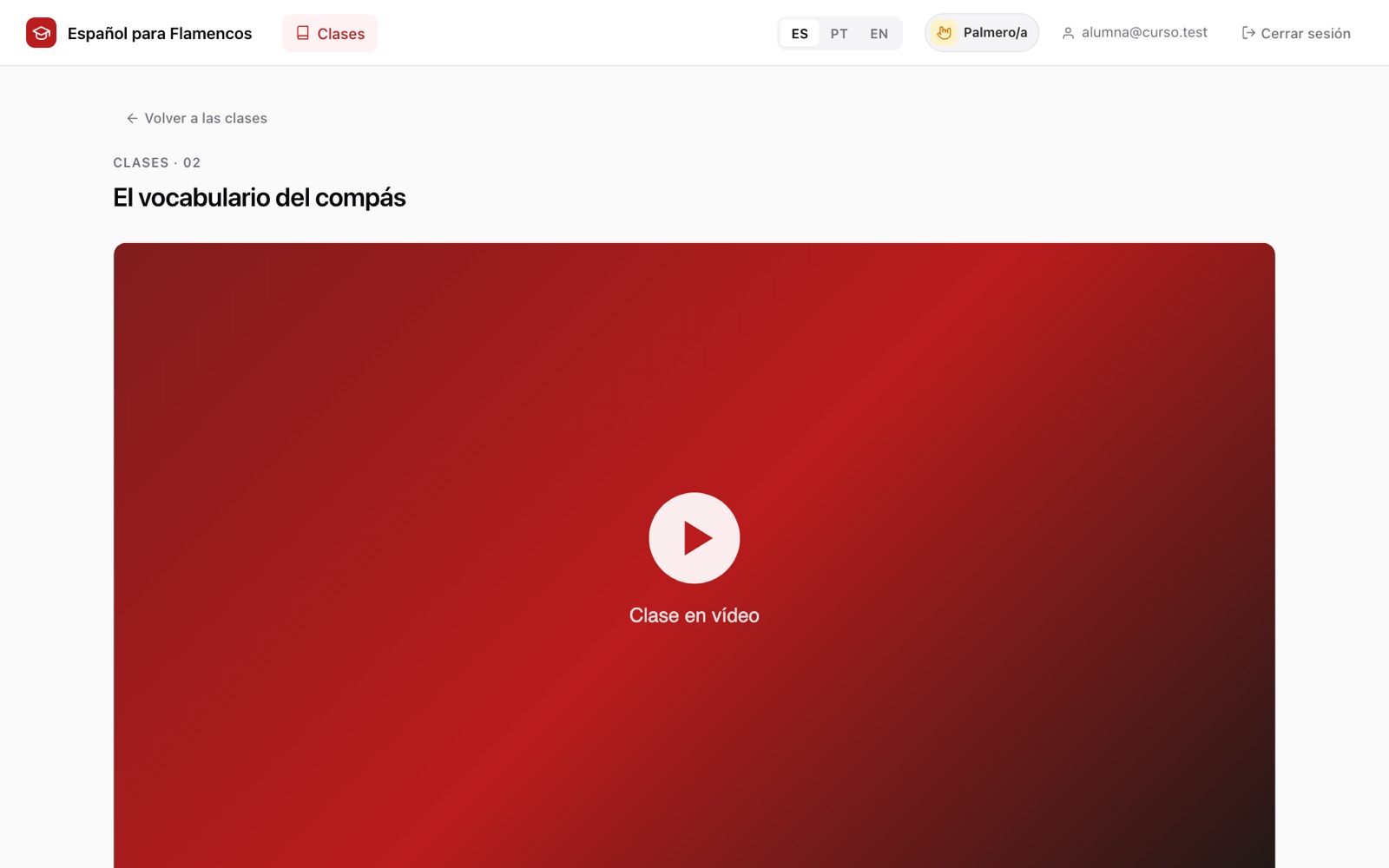 Reproductor de cada clase