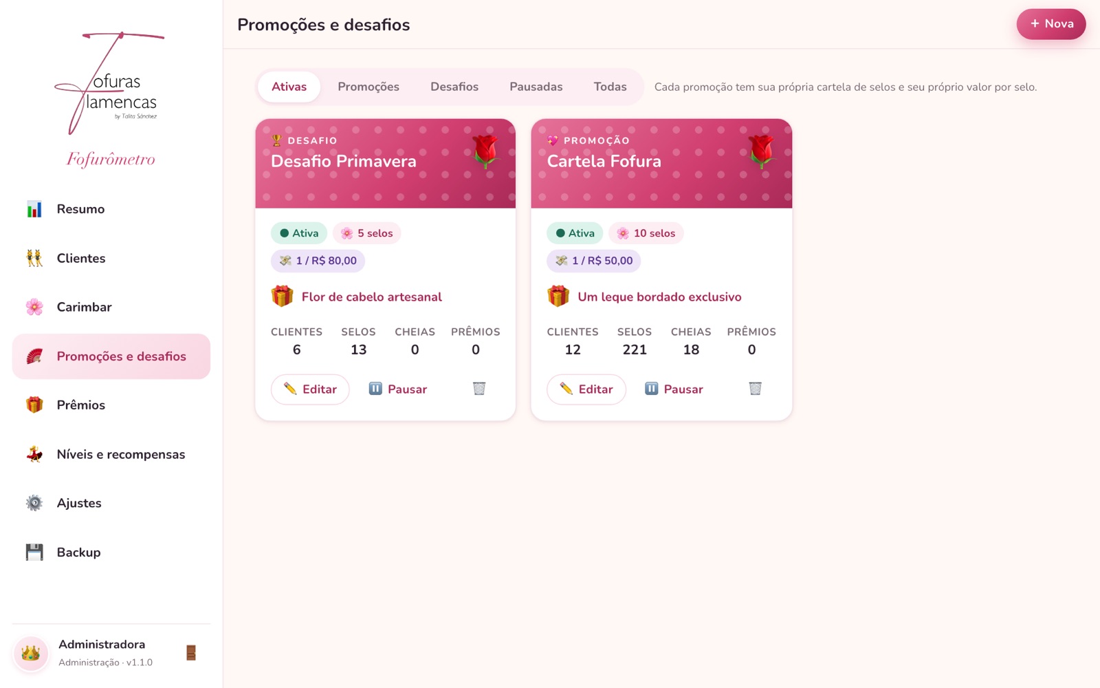 Promociones y retos